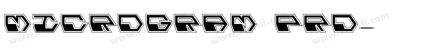 microgram pro字体转换